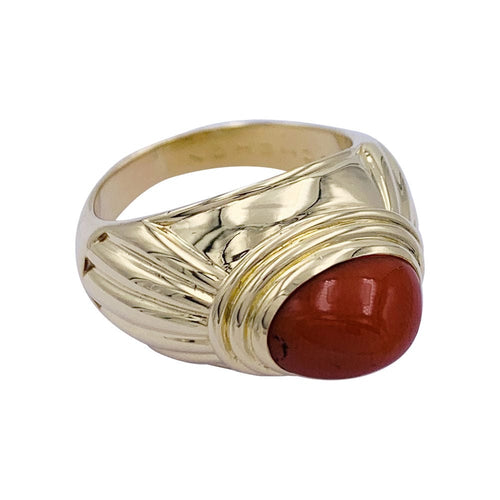 Bague 53 Bague Boucheron, Jaïpur, or jaune, corail. 58 Facettes 32506