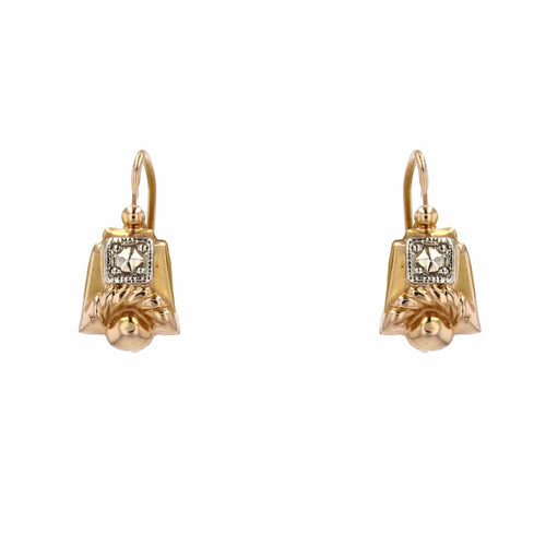 Boucles d'oreilles Boucles d'oreilles dormeuses ancienne géométriques 58 Facettes 16-307A