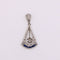 Pendentif Pendentif Art Déco motif pendule diamants et saphirs 58 Facettes