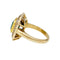 Bague 48 Bague en or jaune, émeraude et diamants. 58 Facettes 30985