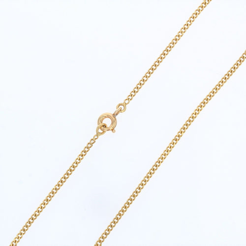 Collier Chaine maille gourmette limée or jaune 58 Facettes 15-244