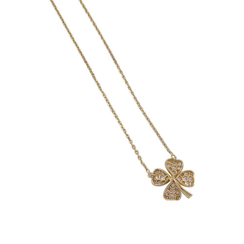 Collier Collier Fred, "Trèfle", or jaune et diamants 58 Facettes 32164