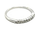 Bague 51 Bague Demi alliance Or blanc Diamant 58 Facettes 1820054CN