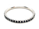 Bague 54 Bague Demi alliance Or blanc Saphir 58 Facettes 1610138CN