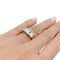 Bague 55 Bague trilogie diamants, or et platine. 58 Facettes 31554