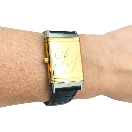 Montre Montre Jaeger Lecoultre, "Reverso", or et acier. 58 Facettes 31090