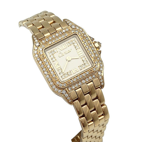 Montre Montre Cartier, "Panthère", en or jaune et diamants. 58 Facettes 30439