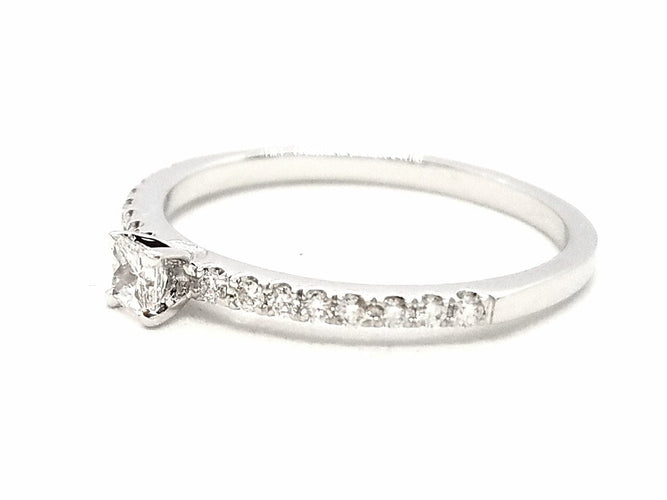 Bague 53 Bague Solitaire Or blanc Diamant 58 Facettes 578730RV