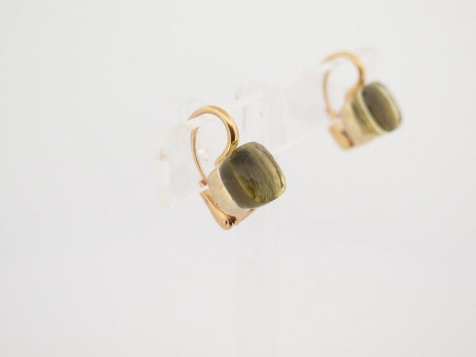 Boucles d'oreilles boucles d'oreilles POMELLATO nudo classic quartz citron or jaune 58 Facettes 257823
