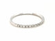 Bague 54 Bague Alliance Or blanc Diamant 58 Facettes 578786RV