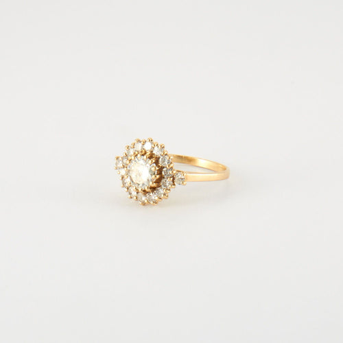 Bague 52 Bague Marguerite en Or jaune & Diamants 58 Facettes EL15