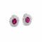 Boucles d'oreilles Boucles d'oreilles Rubis Diamants 58 Facettes