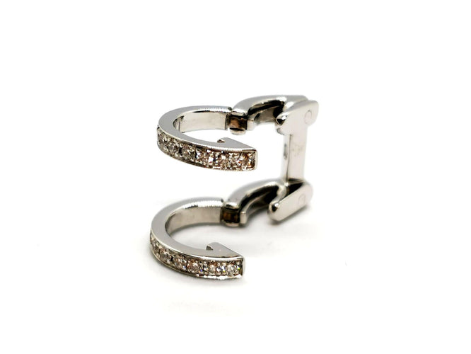 Boucles d'oreilles Repossi Boucles d'oreilles Berbère Or blanc Diamant 58 Facettes 1273399CN