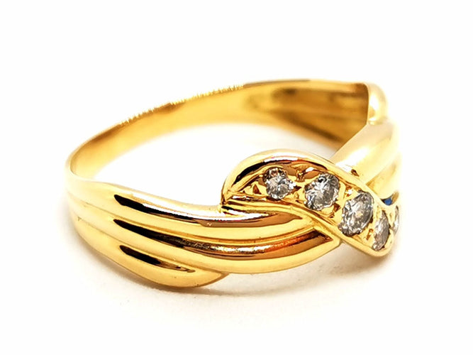 Bague 55 Bague Or jaune Diamant 58 Facettes 1628857CN