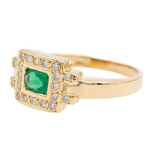 Bague 54 Bague Or jaune Emeraude 58 Facettes 1696297CN