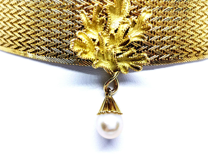 Collier Collier Ras de cou Or jaune Perle 58 Facettes 947222CD