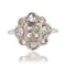 Bague 53 Bague ancienne diamants taillés en rose festonnée 58 Facettes 22-513