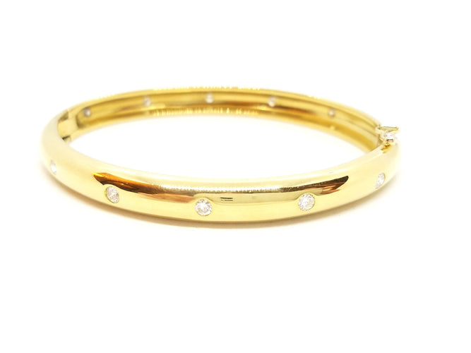 Bracelet Bracelet Jonc Or jaune Diamant 58 Facettes 588120CN