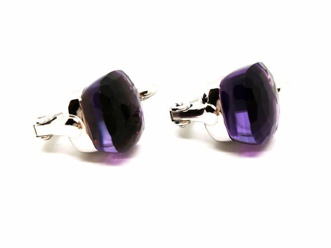 Boucles d'oreilles Pomellato Boucles d'oreilles Nudo Or blanc Améthyste 58 Facettes 1529941CN
