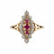 Bague Or Jaune / Diamants BAGUE MARQUISE DIAMANTS & RUBIS 58 Facettes BO/220031