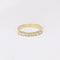 Bague 54 Demi-Alliance américaine diamants 0,42 ct 58 Facettes J98