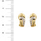 Boucles d'oreilles Boucles d'oreilles 2 ors diamants 58 Facettes 34051