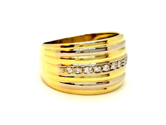 Bague 55 Bague Or jaune Diamant 58 Facettes 900284CN