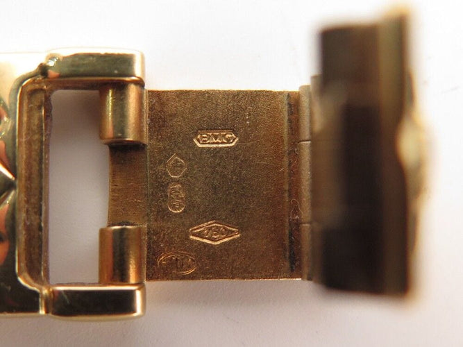 Montre vintage montre baume & mercier carre mv035065 or jaune 18k diamants quartz 58 Facettes 254179