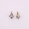Boucles d'oreilles Dormeuses Art Nouveau Trèfles Diamants et Perles fines 58 Facettes