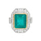 Bague 55 Bague deux ors émeraude et diamants. 58 Facettes 30866