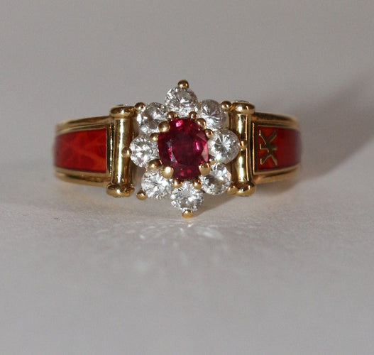 Bague Korloff Bague Rubis collection Enamel 58 Facettes 486