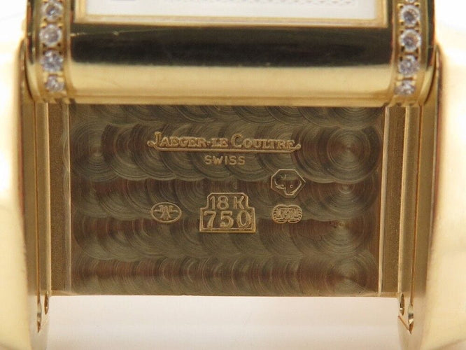 Montre montre jaeger lecoultre reverso duetto lady en or 18k & diamant 58 Facettes 257162