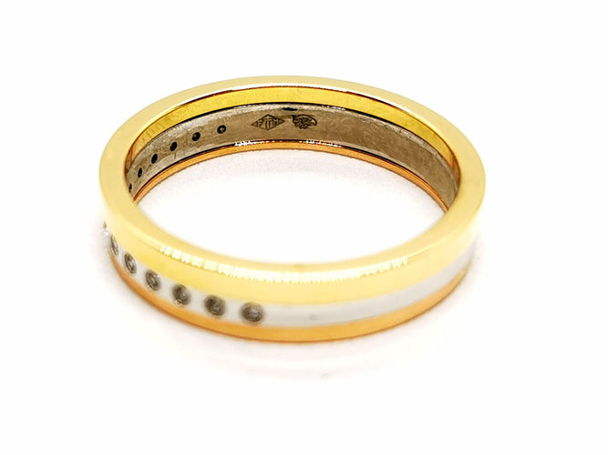 Bague 51 Bague Alliance Or jaune Diamant 58 Facettes 1186420CN