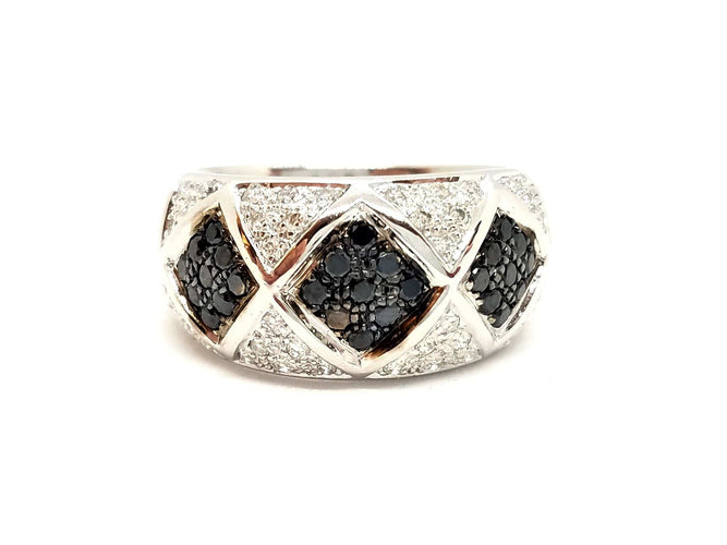 Bague 55 Bague Or blanc Diamant 58 Facettes 757307CN