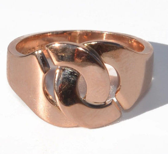 Bague Bague de la maison Dinh Van modèle R12 en or rose 58 Facettes 0