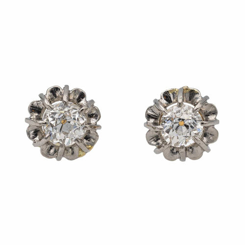 Boucles d'oreilles Boucles d'oreilles Puces Or jaune Diamant 58 Facettes 2746540CN