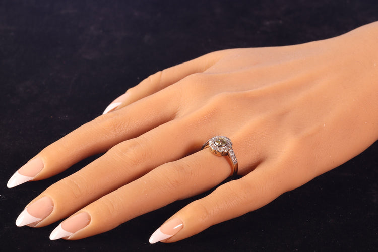Bague 55 Bague de fiançailles, diamant, or 58 Facettes 23081-0049