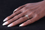 Bague 56 Charm Art Déco de Bague Vintage : platine, or jaune et diamants 58 Facettes 23360-0335