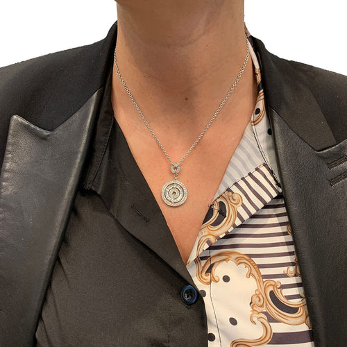 Collier Collier Bulgari "Concentrica" en or blanc et diamants. 58 Facettes 30790