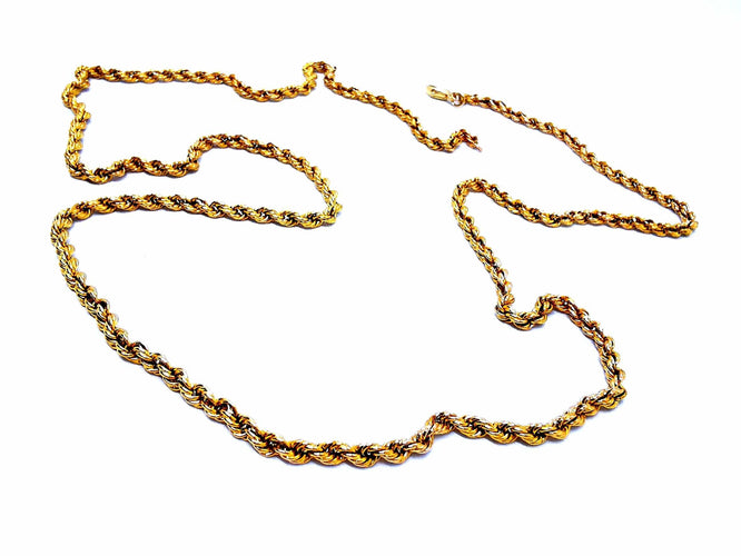 Collier Collier Maille torsadée Or jaune 58 Facettes 876341CD