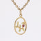 Pendentif Pendentif ancien grenat et feuilles d'or 58 Facettes CVP68