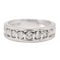 Bague 48 Bague demi alliance Or blanc Diamant 58 Facettes 2366784CN