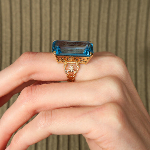 Bague BAGUE OR & TOPAZE 58 Facettes BO/220036 RIV