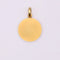 Pendentif Médaille religieuse ronde Vierge priant su enfant Jésus couché or jaune 58 Facettes