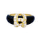 Bague 51.5 Bague Cartier, "Double C", or jaune, onyx, diamants. 58 Facettes 32783
