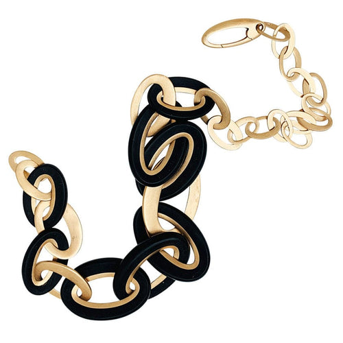 Collier Collier Pomellato "Victoria" or rose et jais. 58 Facettes 30763