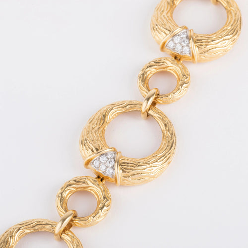 Bracelet Bracelet en or jaune et diamants de la maison Boucheron 58 Facettes 0