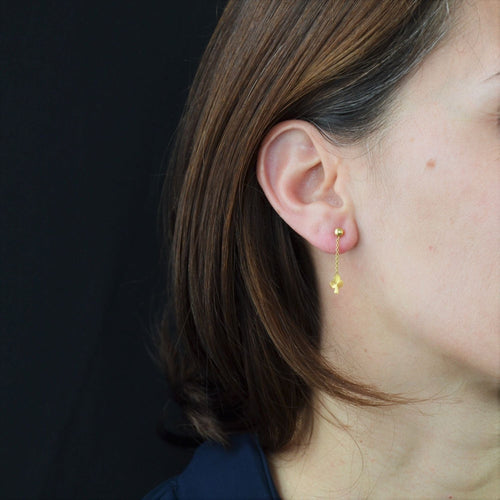 Boucles d'oreilles Boucles d'oreilles or trèfles 58 Facettes CVBO5