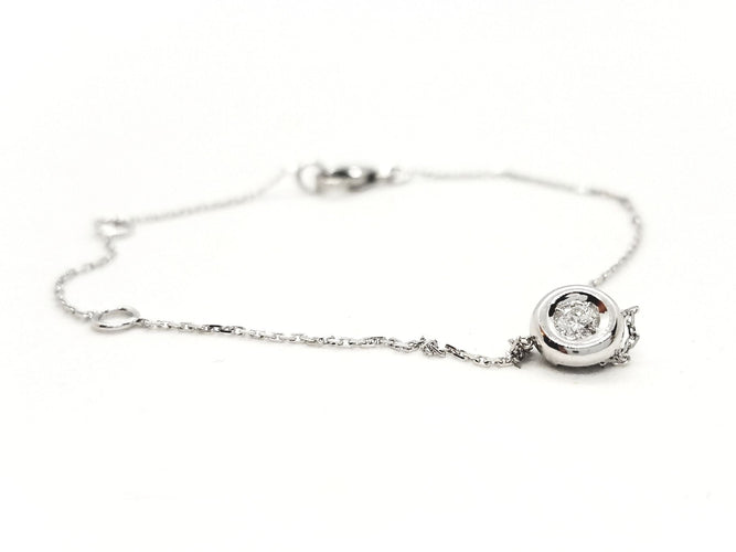 Bracelet Bracelet Or blanc Diamant 58 Facettes 579015RV