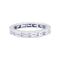 Bague 50.5 Alliance platine et diamants. 58 Facettes 33379